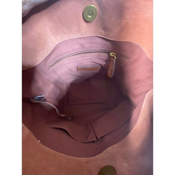 Frye Womens Db323 Shoulder Bag Brown Leather Snap Phone Pocket M New - Picture 5 of 12